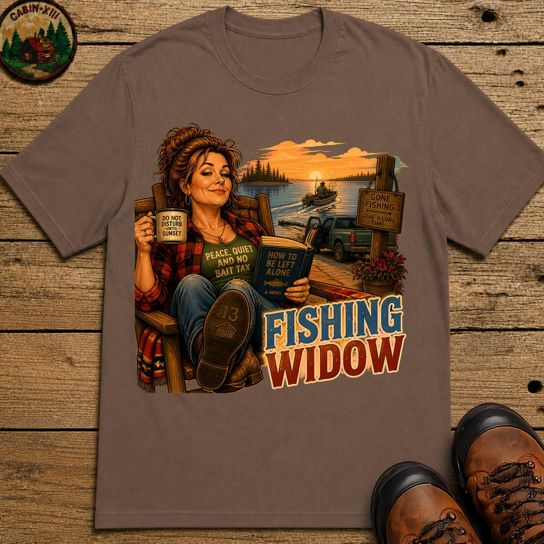 Fishing Widow T-Shirt - Espresso