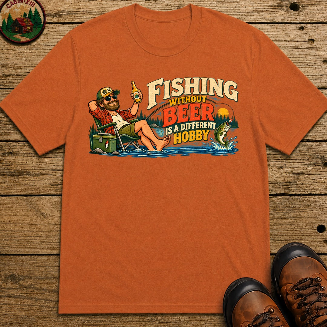 Fishing Without Beer Chest T-Shirt - Yam