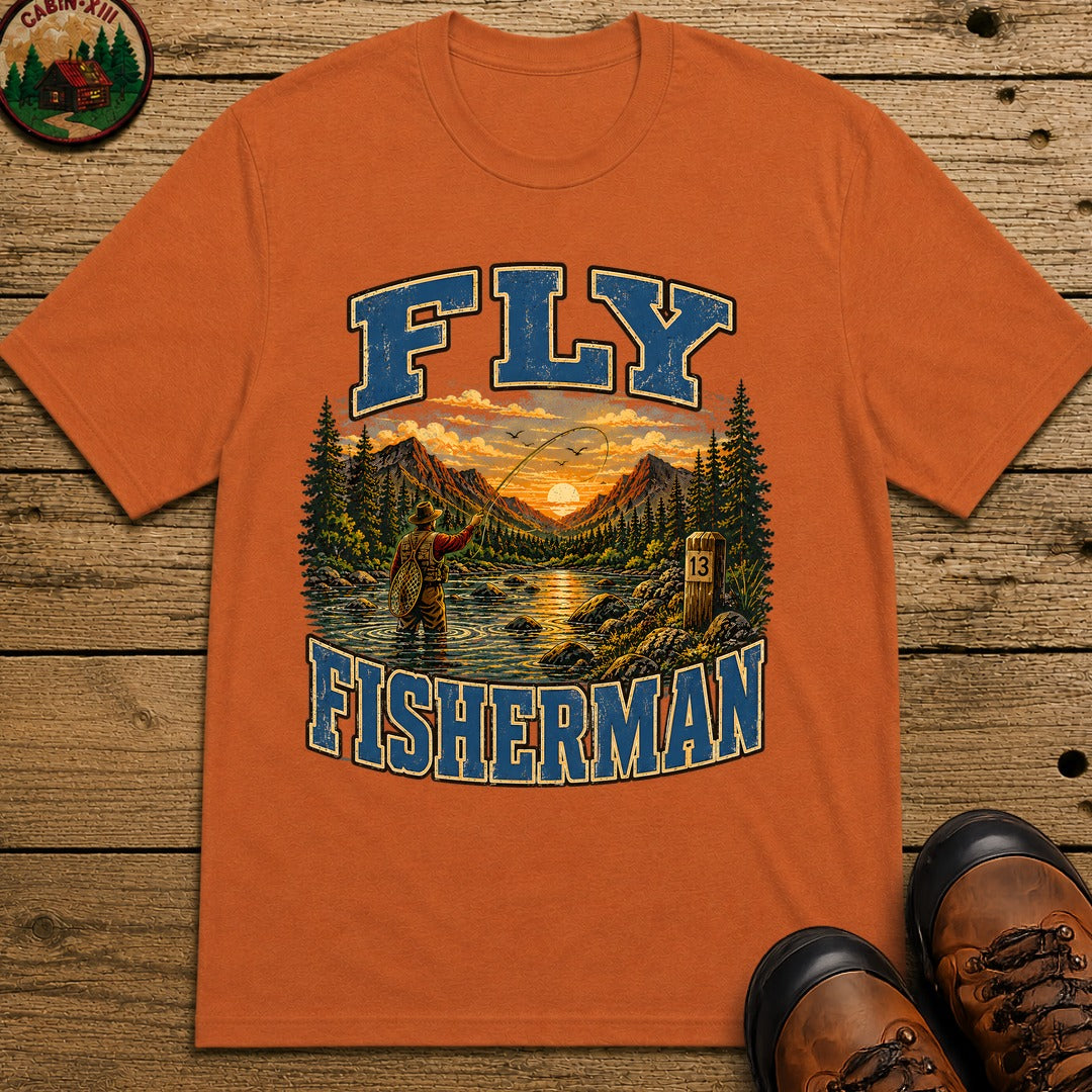 Fly Fisherman T-Shirt - Yam