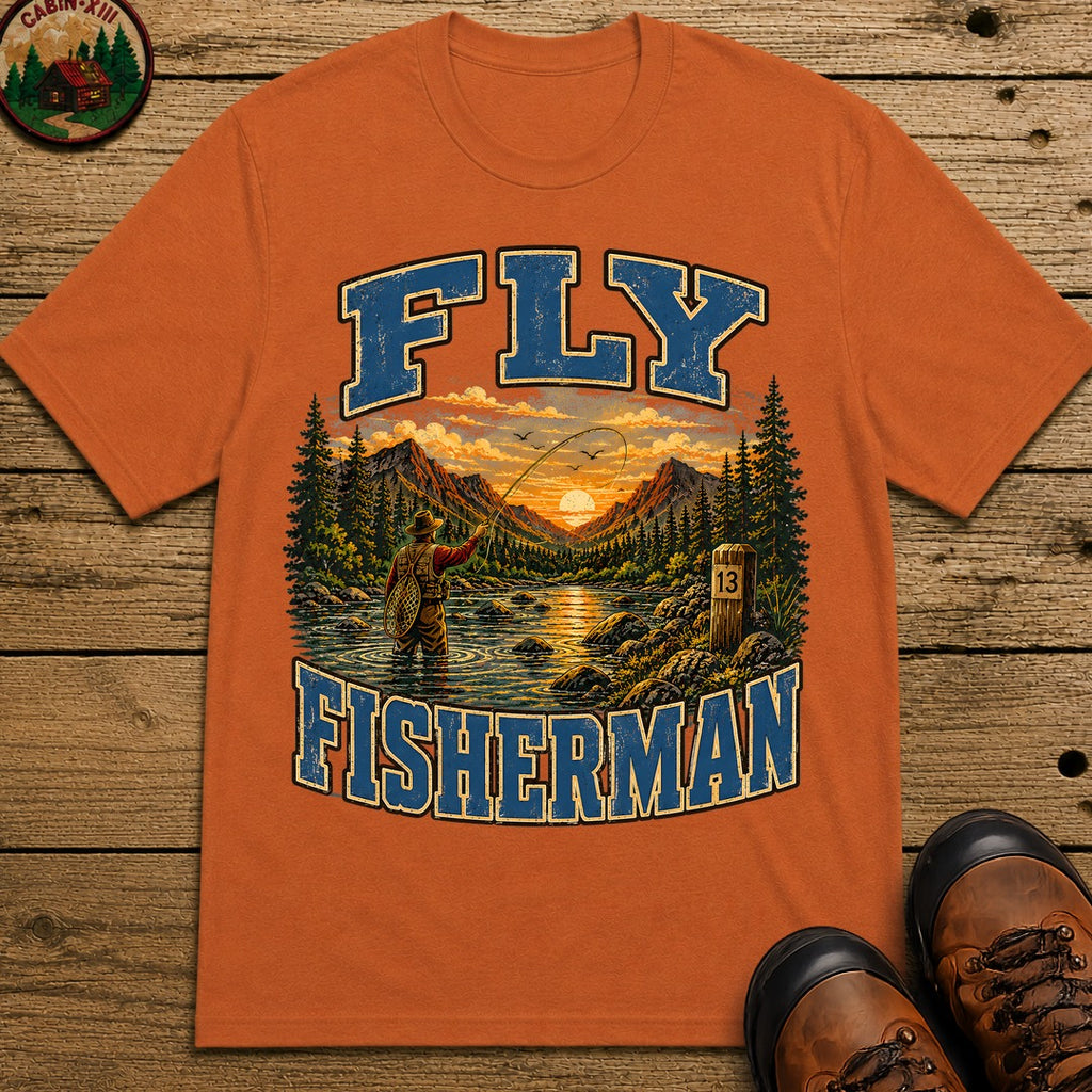 Fly Fisherman T-Shirt - Yam