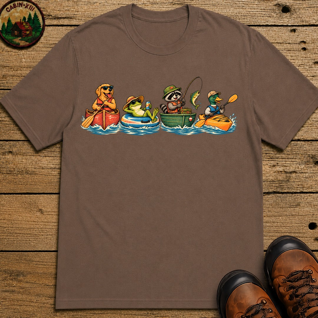 Four Boats T-Shirt - Espresso