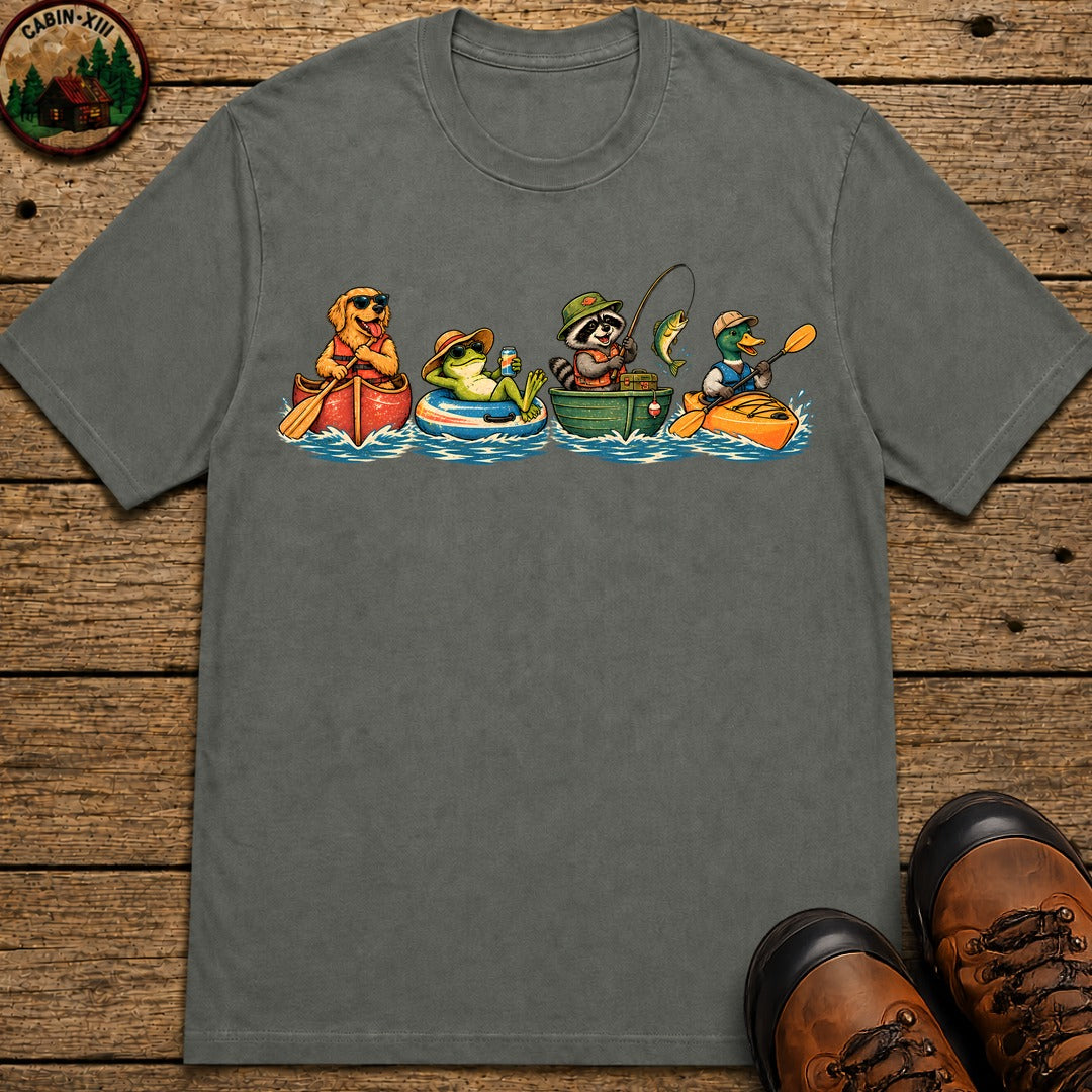 Four Boats T-Shirt - Pepper