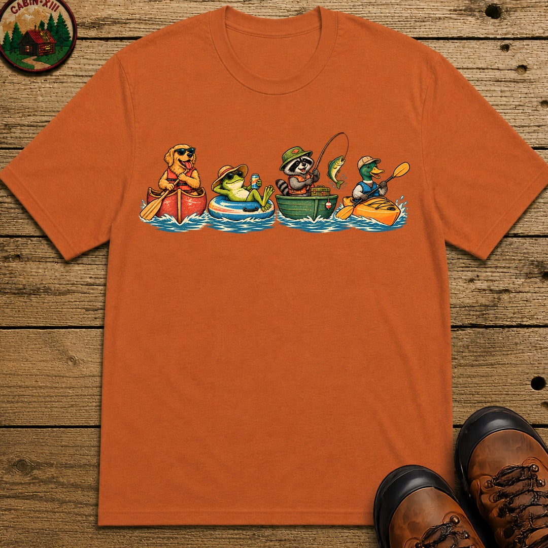 Four Boats T-Shirt - Yam