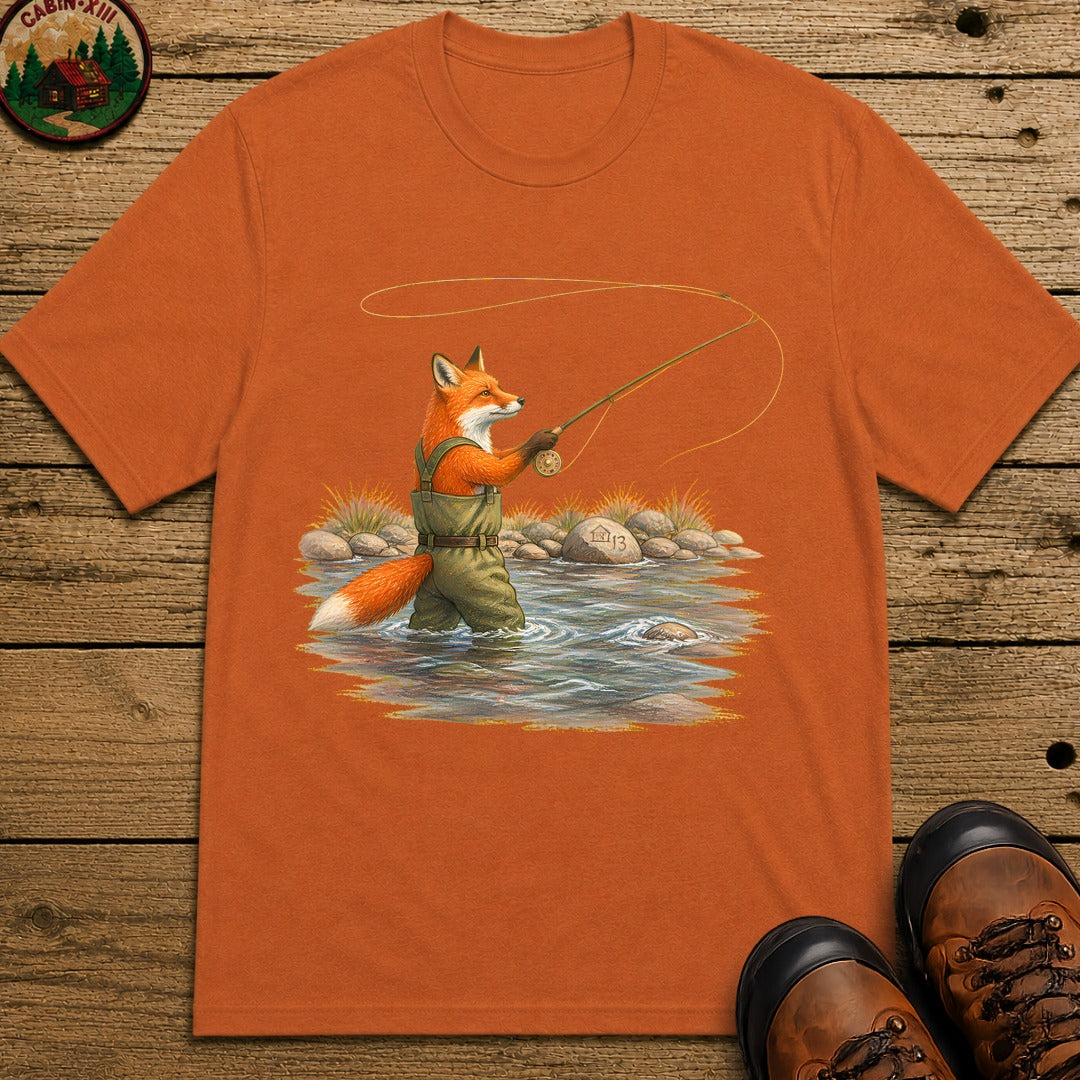 Fox In Waders T-Shirt - Yam