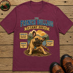 French Bulldog Camp Dog - Stubborn? Oui. Tee - Berry