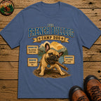 French Bulldog Camp Dog - Stubborn? Oui. Tee - Blue Jean