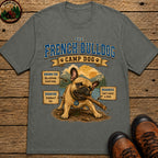 French Bulldog Camp Dog - Stubborn? Oui. Tee - Pepper