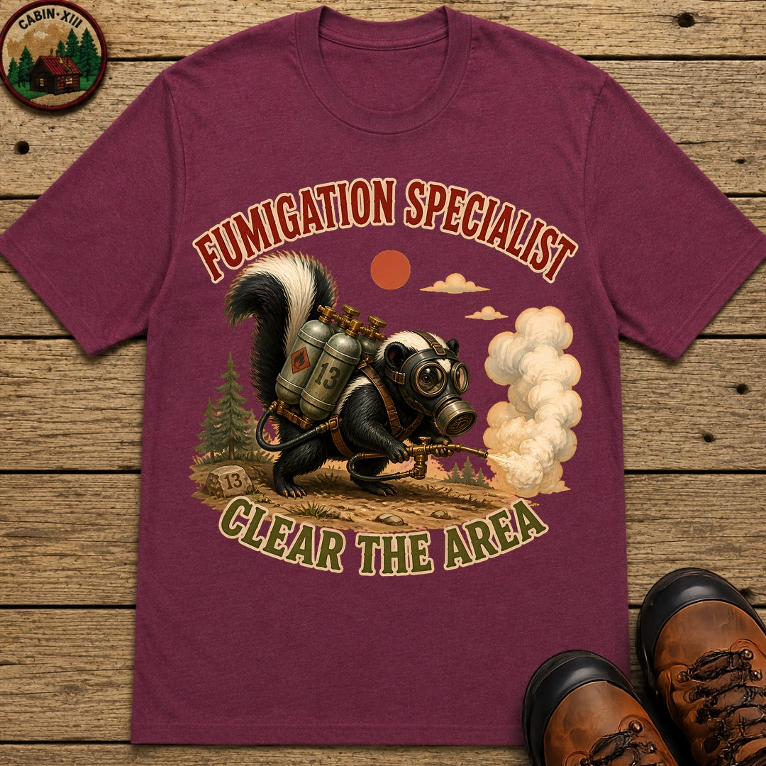 Fumigation Specialist T-Shirt - Berry