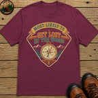 Get Lost In The Woods (Retro) T Shirt - Berry