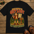 Get Lost in the Woods T-Shirt - Black