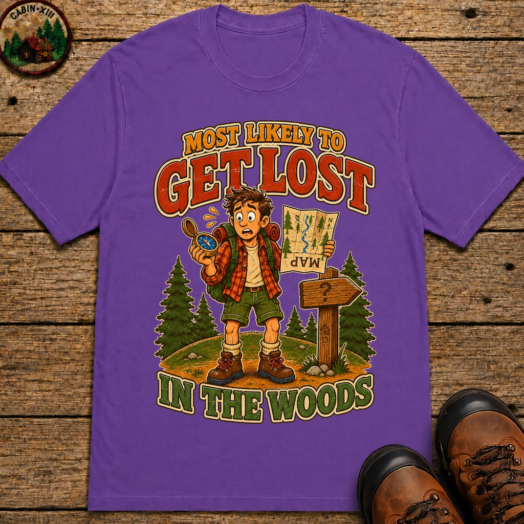 Get Lost in the Woods T-Shirt - Grape