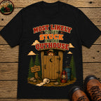 Get Stuck in the Outhouse T-Shirt - Black