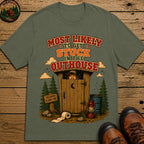 Get Stuck in the Outhouse T-Shirt - Moss