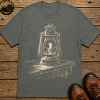 Ghost Lantern Sketch T Shirt - Pepper