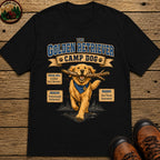 Golden Retriever Camp Dog T-Shirt - Black
