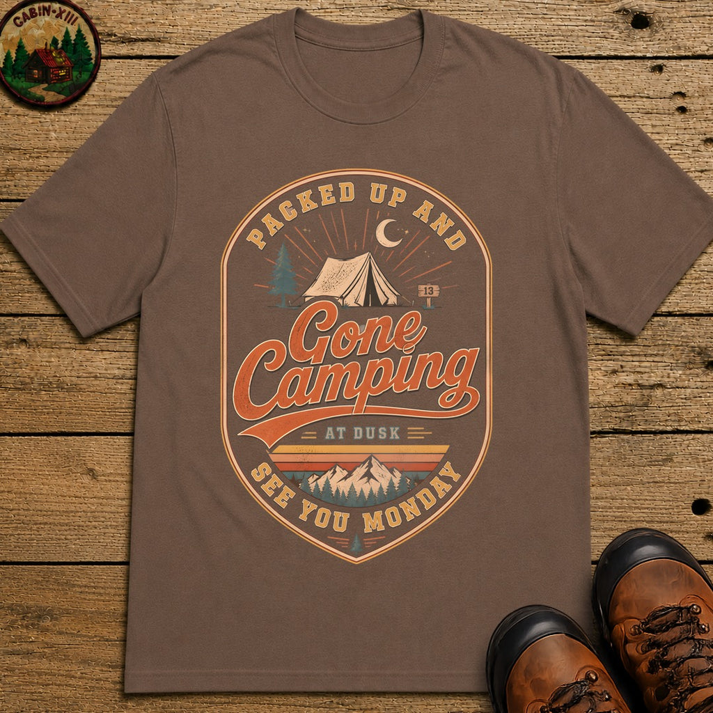 Gone Camping T-Shirt - Espresso
