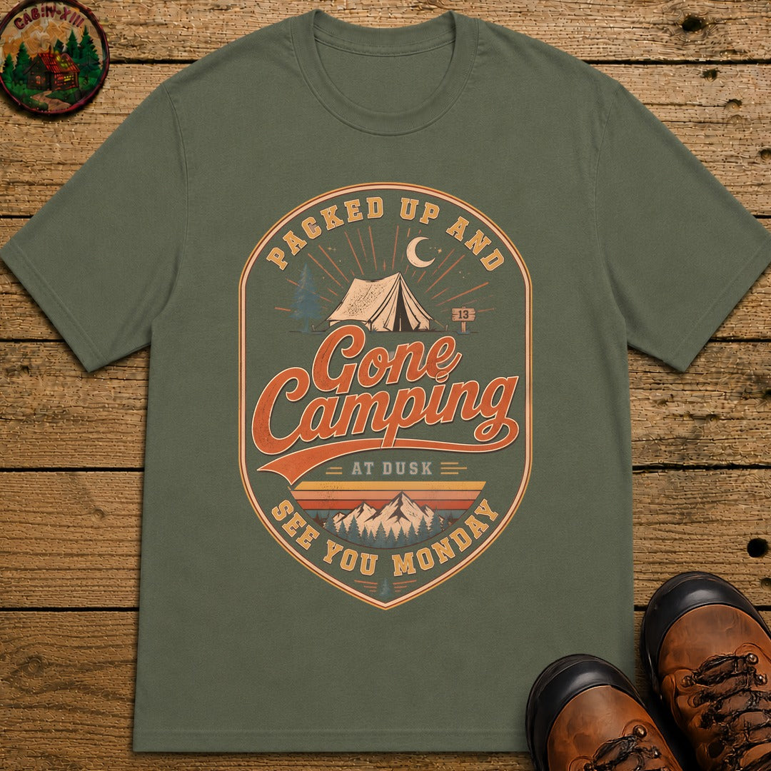 Gone Camping T-Shirt - Moss