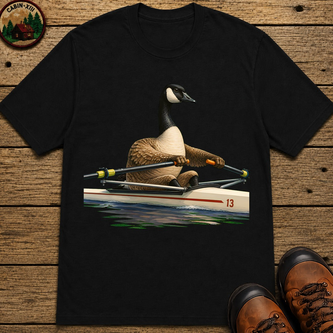 Goose In A Scull T-Shirt - Black