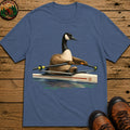 Goose In A Scull T-Shirt - Blue Jean