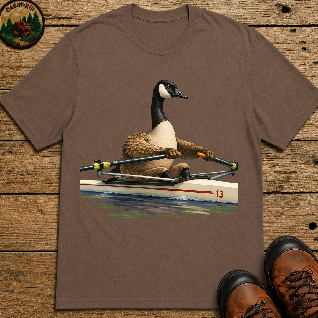 Goose In A Scull T-Shirt - Espresso