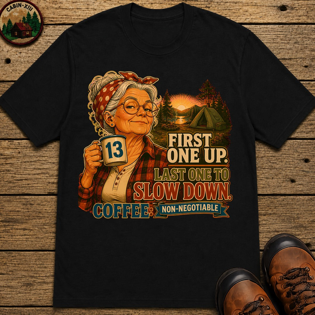 Grandma Coffee Non Negotiable T-Shirt - Black