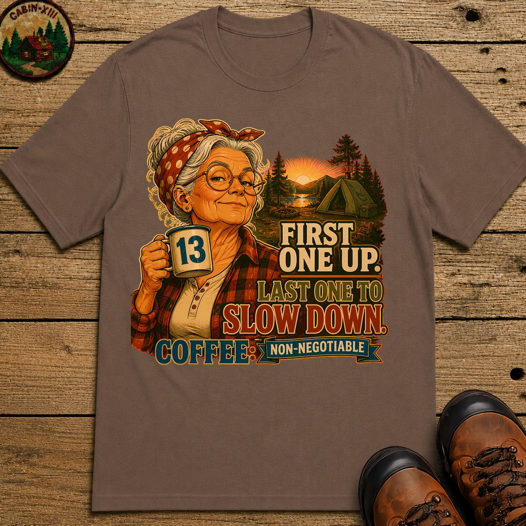 Grandma Coffee Non Negotiable T-Shirt - Espresso