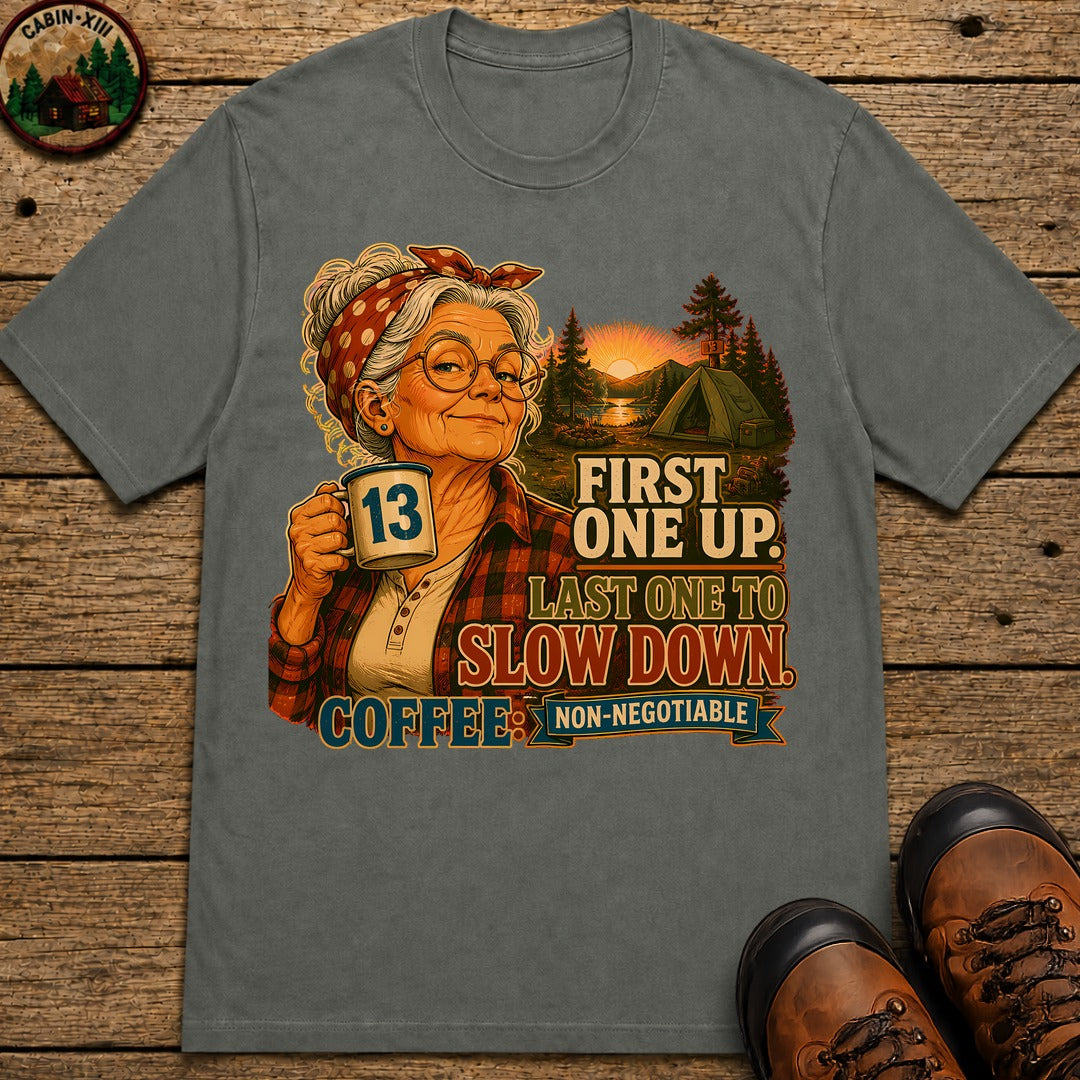 Grandma Coffee Non Negotiable T-Shirt - Pepper