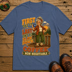 Grandma Coffee Non Negotiable T Shirt - Blue Jean