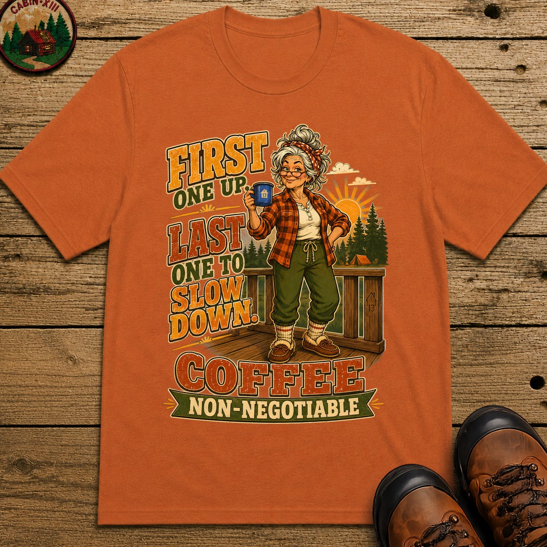 Grandma Coffee Non Negotiable T Shirt - Yam