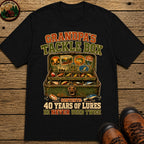 Grandpa'S Tackle Box T Shirt - Black