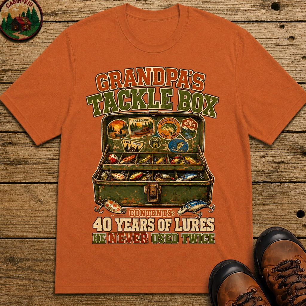 Grandpa'S Tackle Box T Shirt - Yam