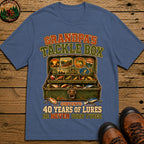 Grandpa's Tackle Box T Shirt - Blue Jean