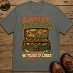 Grandpa's Tackle Box T Shirt - Pepper