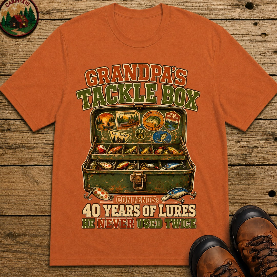 Grandpa's Tackle Box T Shirt - Yam