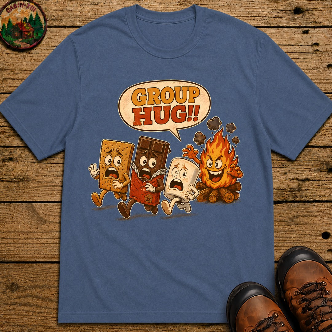 Group Hug T-Shirt - Blue Jean
