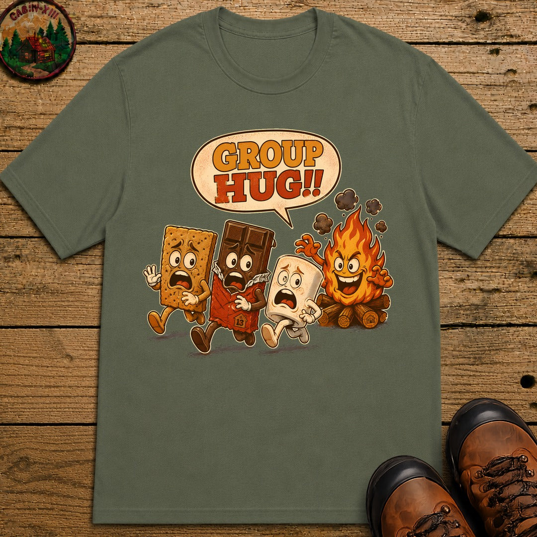 Group Hug T-Shirt - Moss