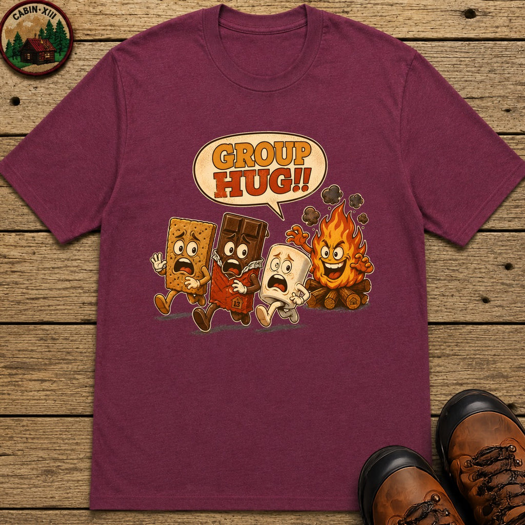 Group Hug T Shirt - Berry