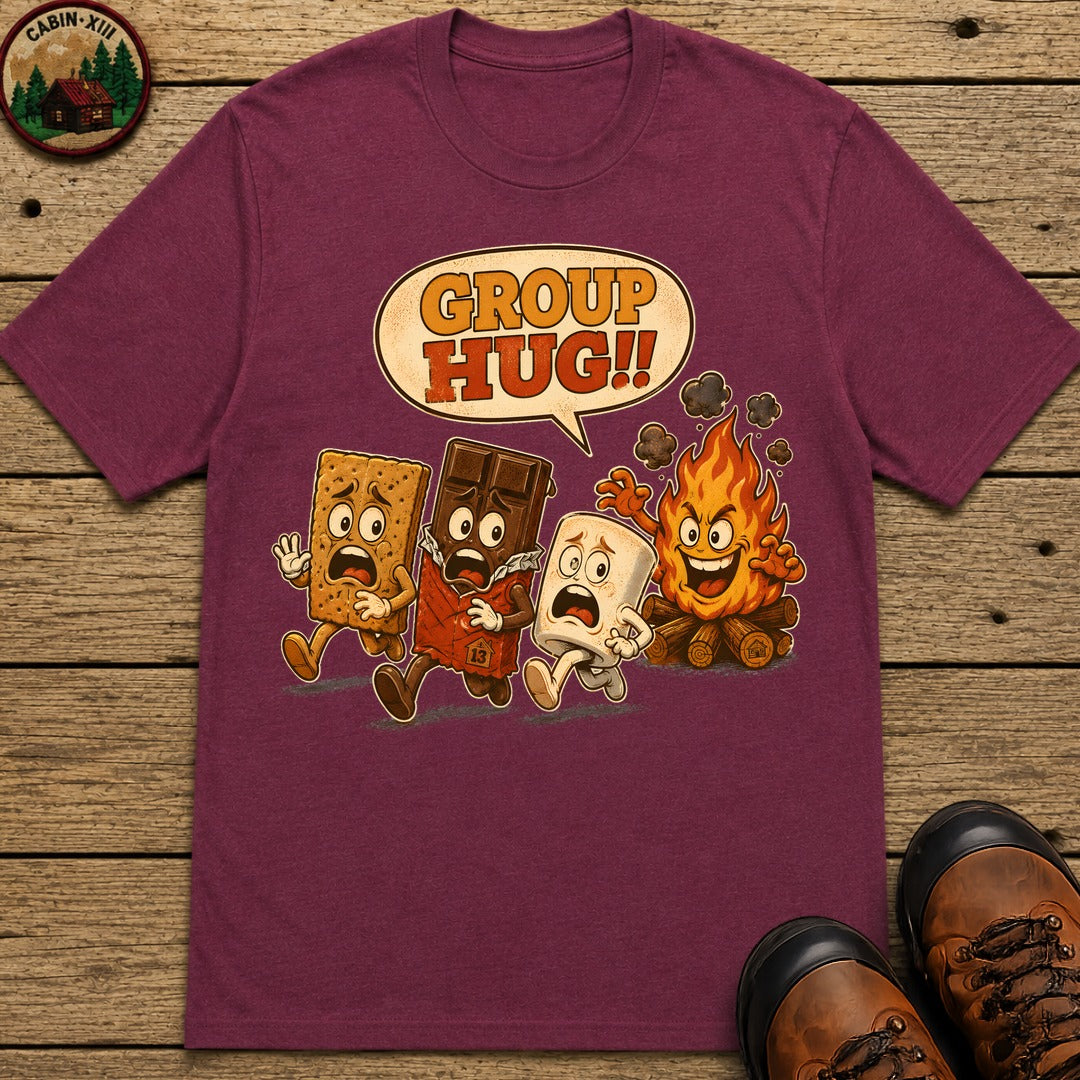 Group Hug T Shirt - Berry