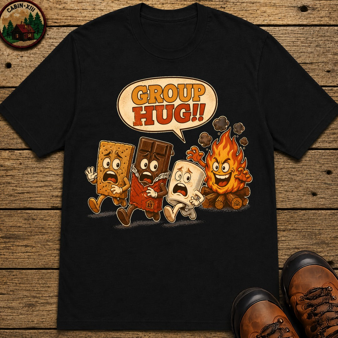 Group Hug T Shirt - Black
