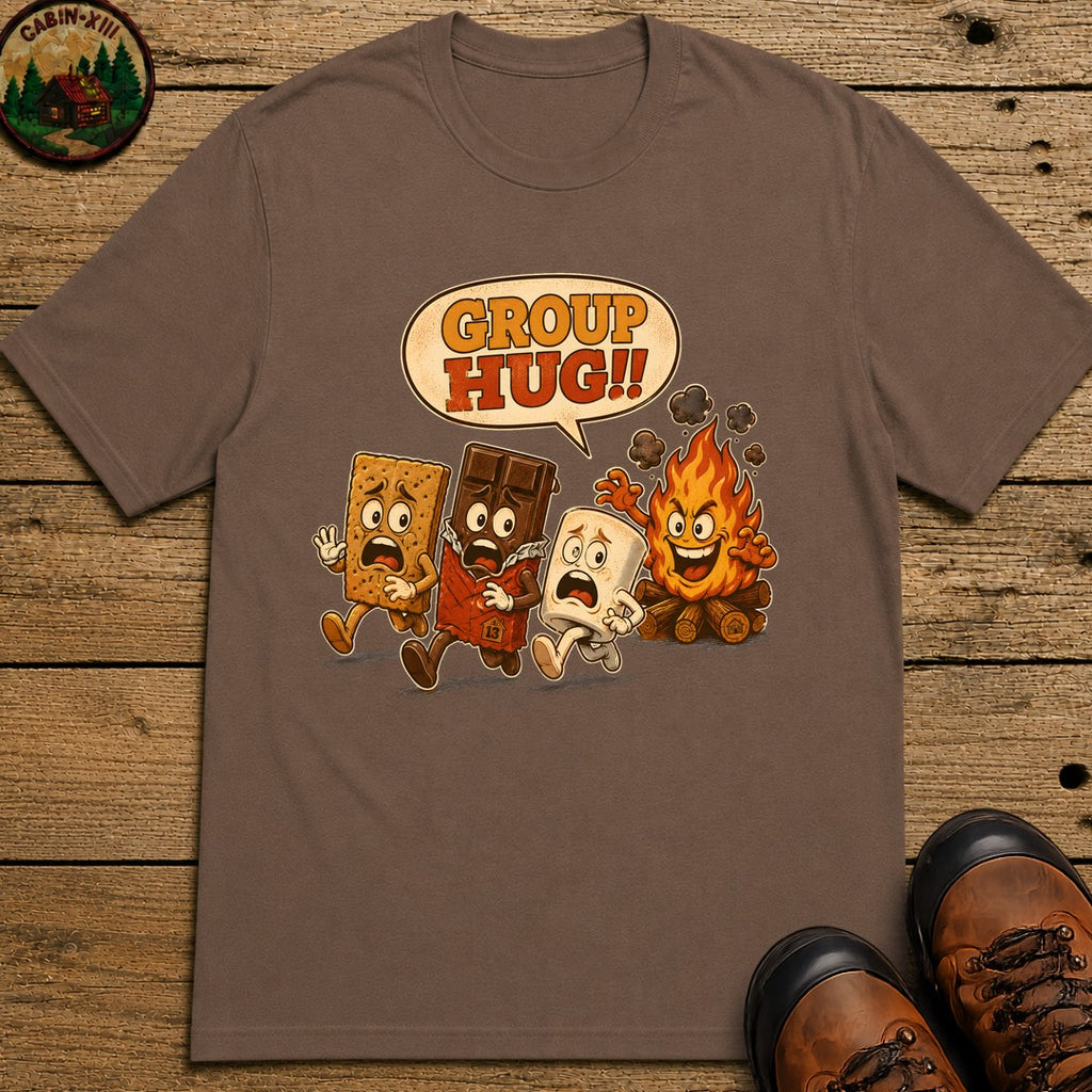 Group Hug T Shirt - Espresso