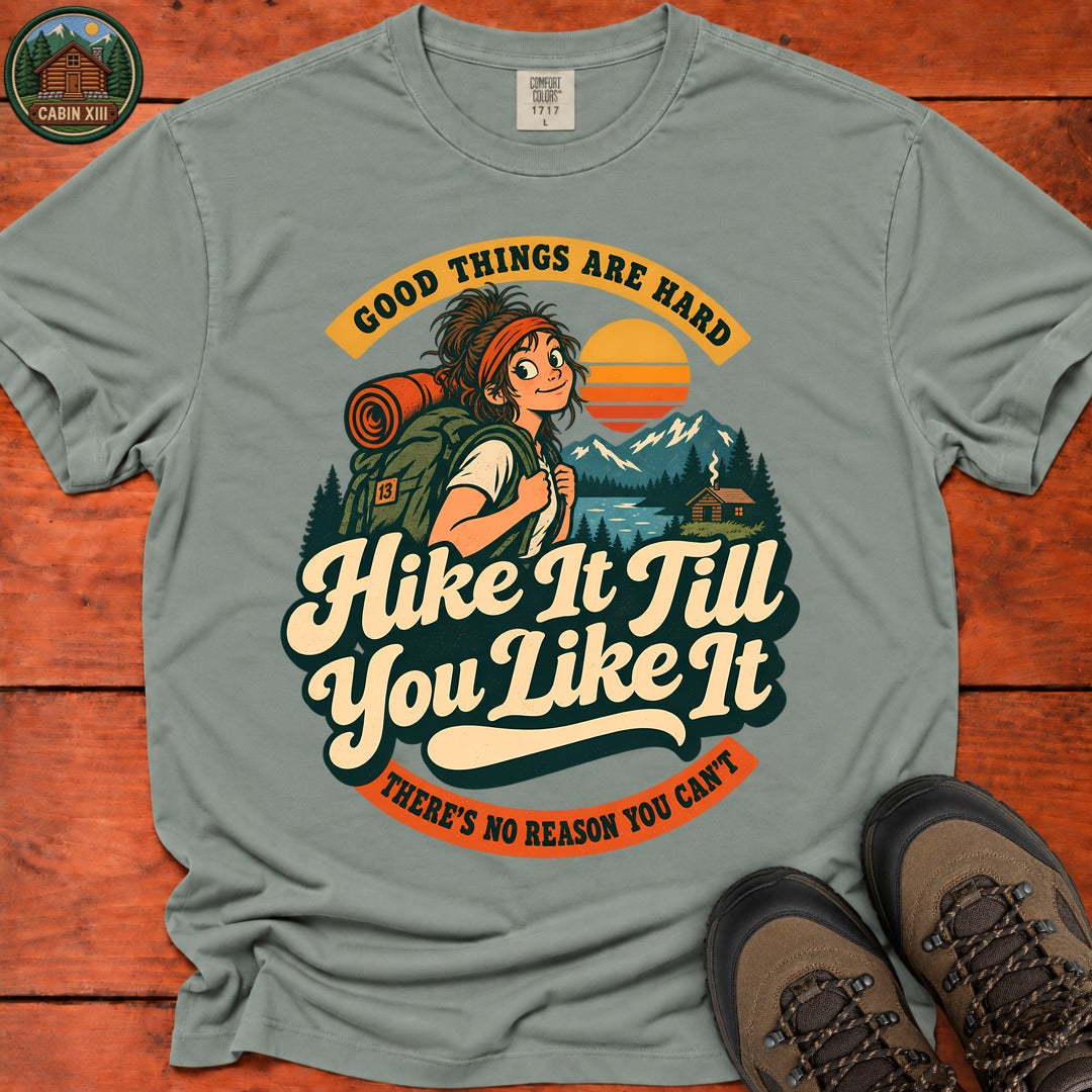 Hike It Till You Like It Badge T-Shirt - Bay