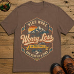 Hike More Worry Less Badge T-Shirt - Espresso