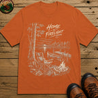 Home By Firelight Sketch T-Shirt - Yam