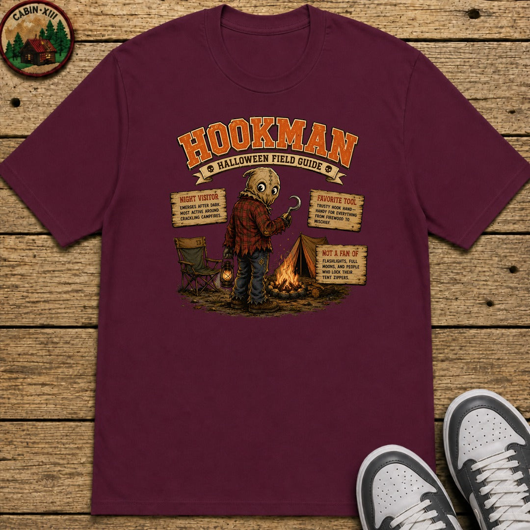 Hookman Field Guide Kids T-Shirt - Maroon
