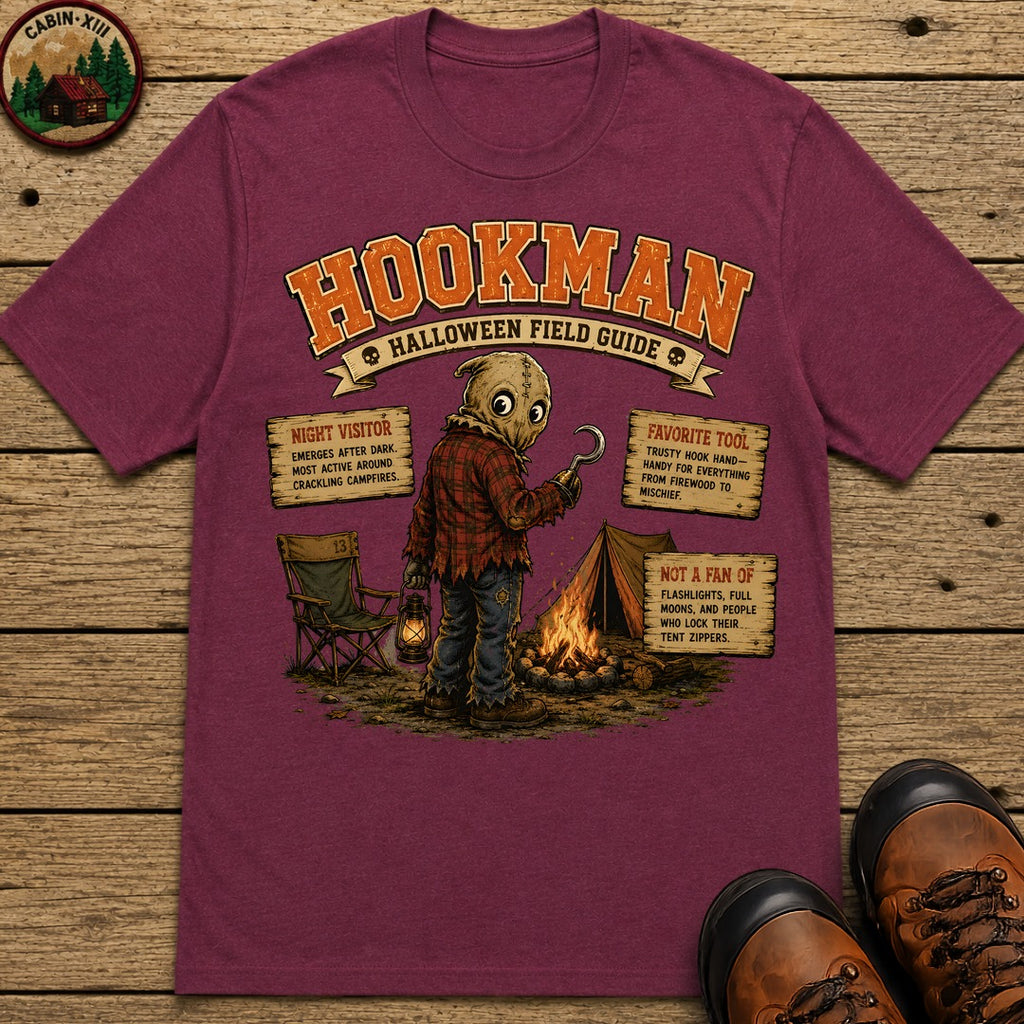 Hookman Field Guide T Shirt - Berry