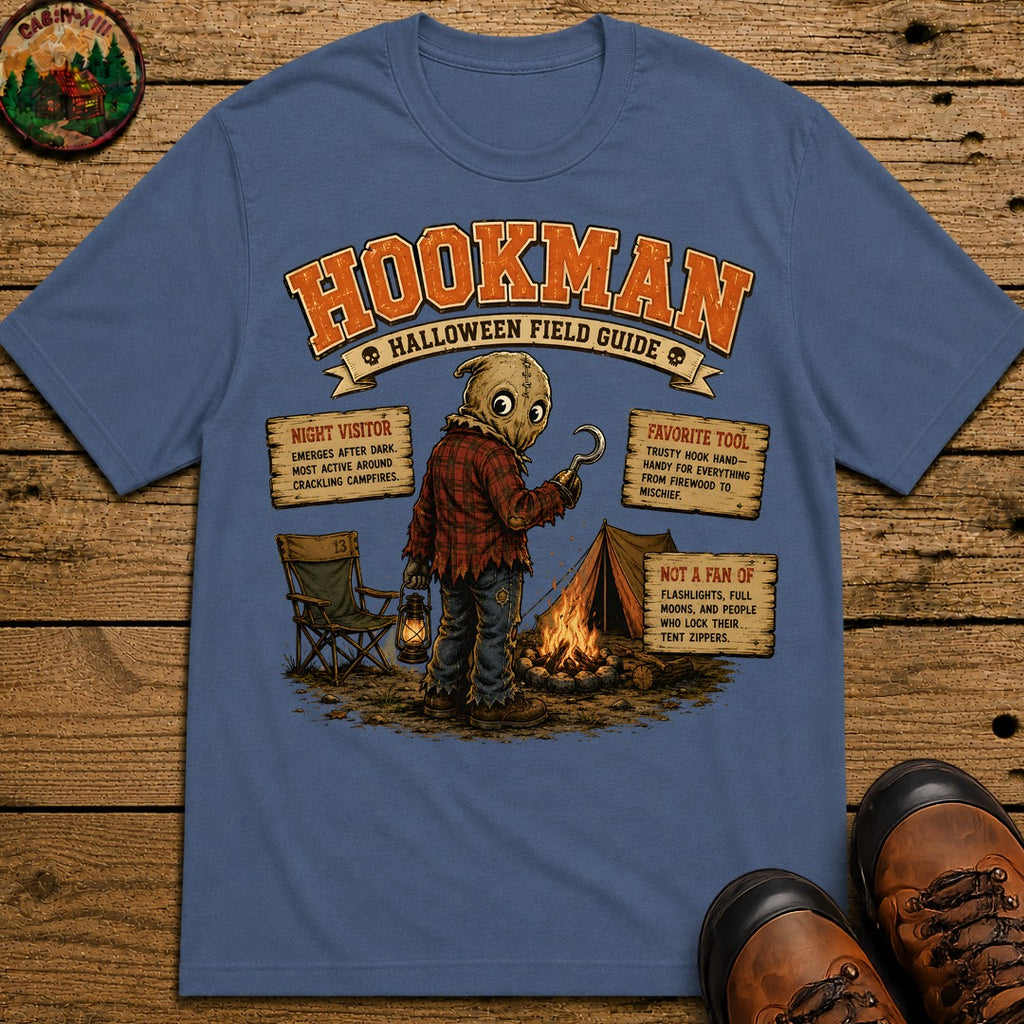 Hookman Field Guide T Shirt - Blue Jean