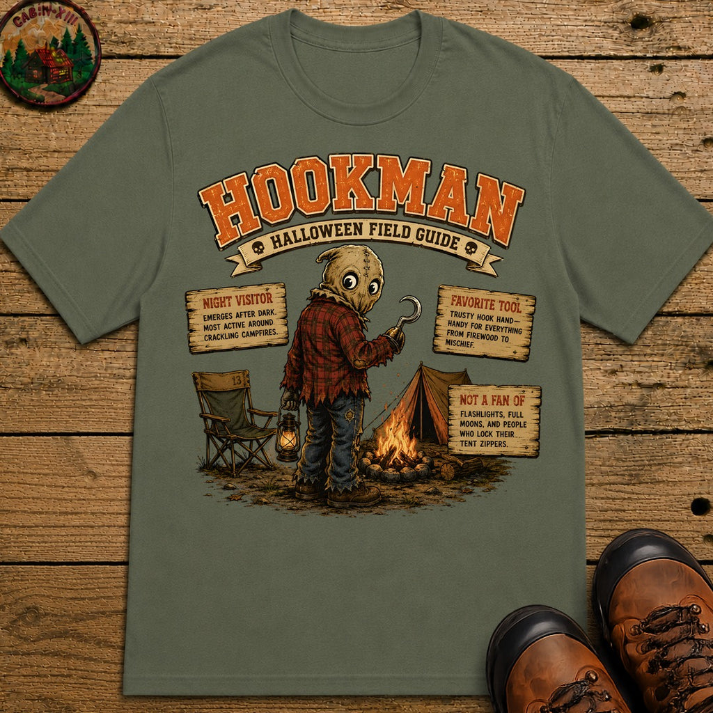 Hookman Field Guide T Shirt - Moss