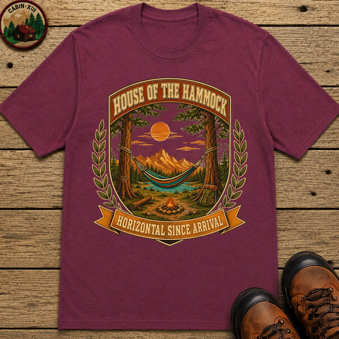 House Of The Hammock T Shirt - Berry