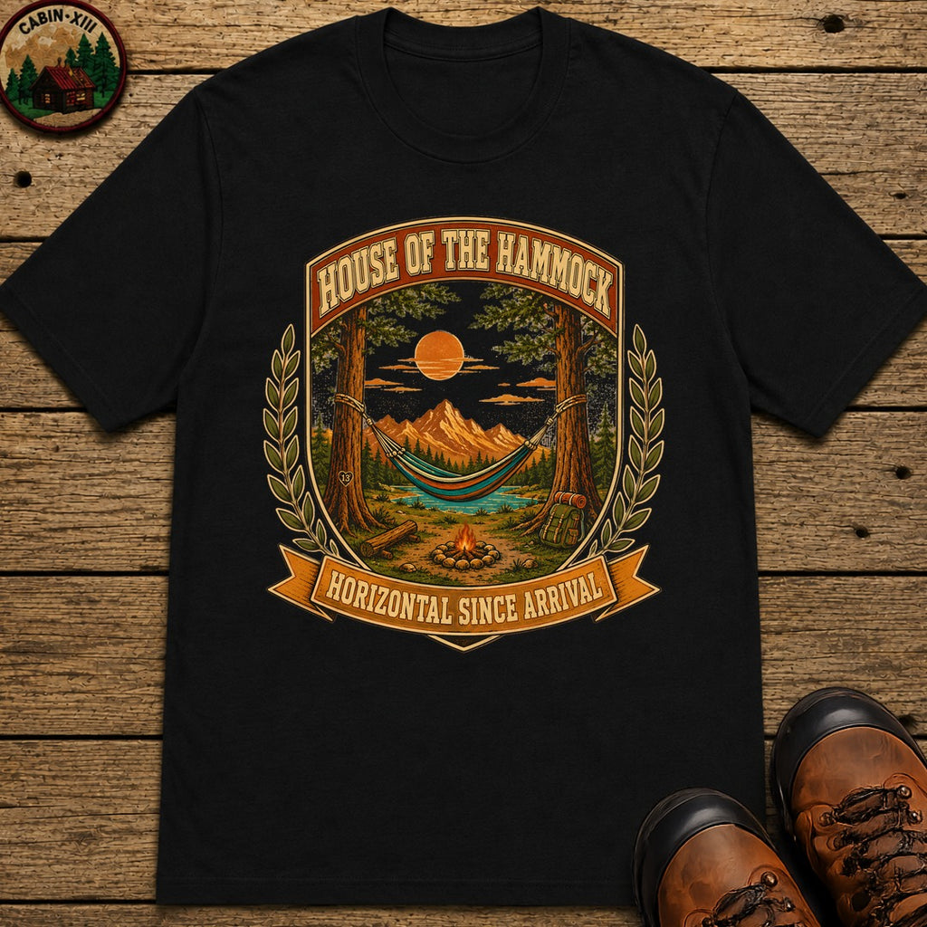House Of The Hammock T Shirt - Black