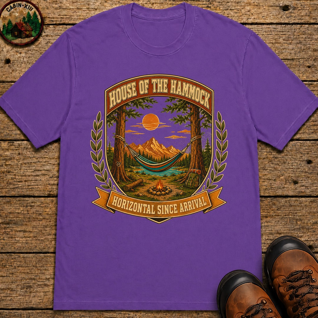 House Of The Hammock T Shirt - Grape